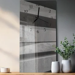 Zegar do salonu 30x60 Paski dekoracyjny do salonu