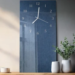 Zegar do salonu 30x60 Płyta dekoracyjny na ścianę