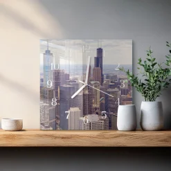 Zegar foto 30x30 Horyzont zegar ścienny