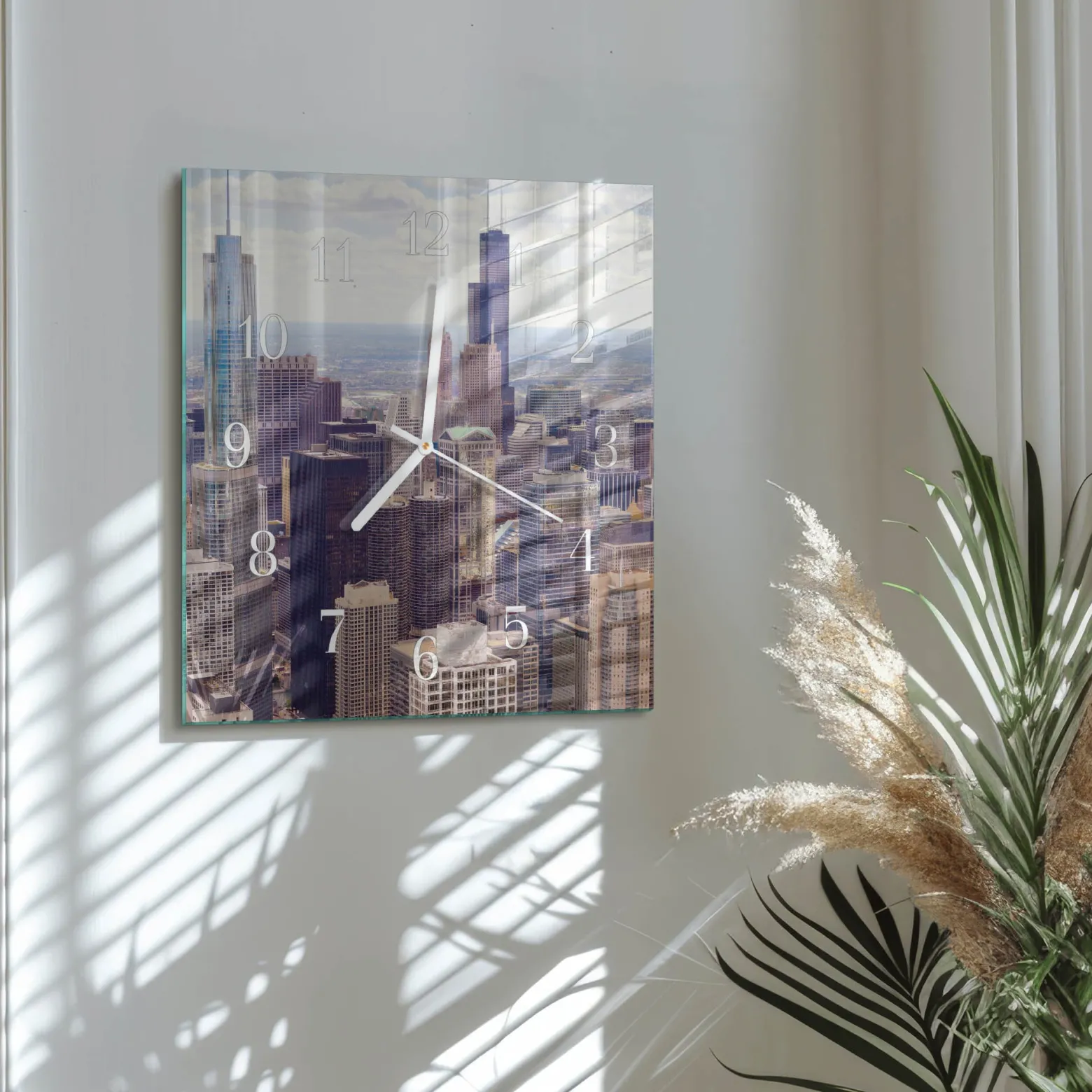 Zegar foto 30x30 Horyzont zegar ścienny