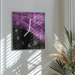 Zegar grafika 30x30 Abstrakcja design wzory kolory moderna loft