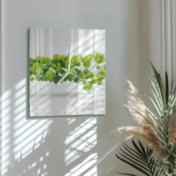 Zegar jabłko 30x30 Jabłka owoce zielone natura świeże dekoracja