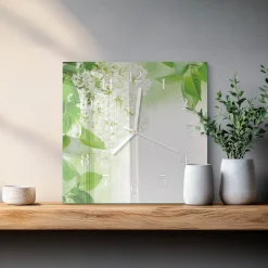 Zegar jesienny 30x30 Liście kolorowe liście drzewa natura jesień