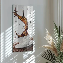 Zegar kuchenny 30x60 Filiżanka Kawy design na ścianę