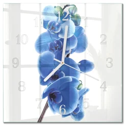 Zegar loft 30x30 Orchidea nowoczesny na ścianę