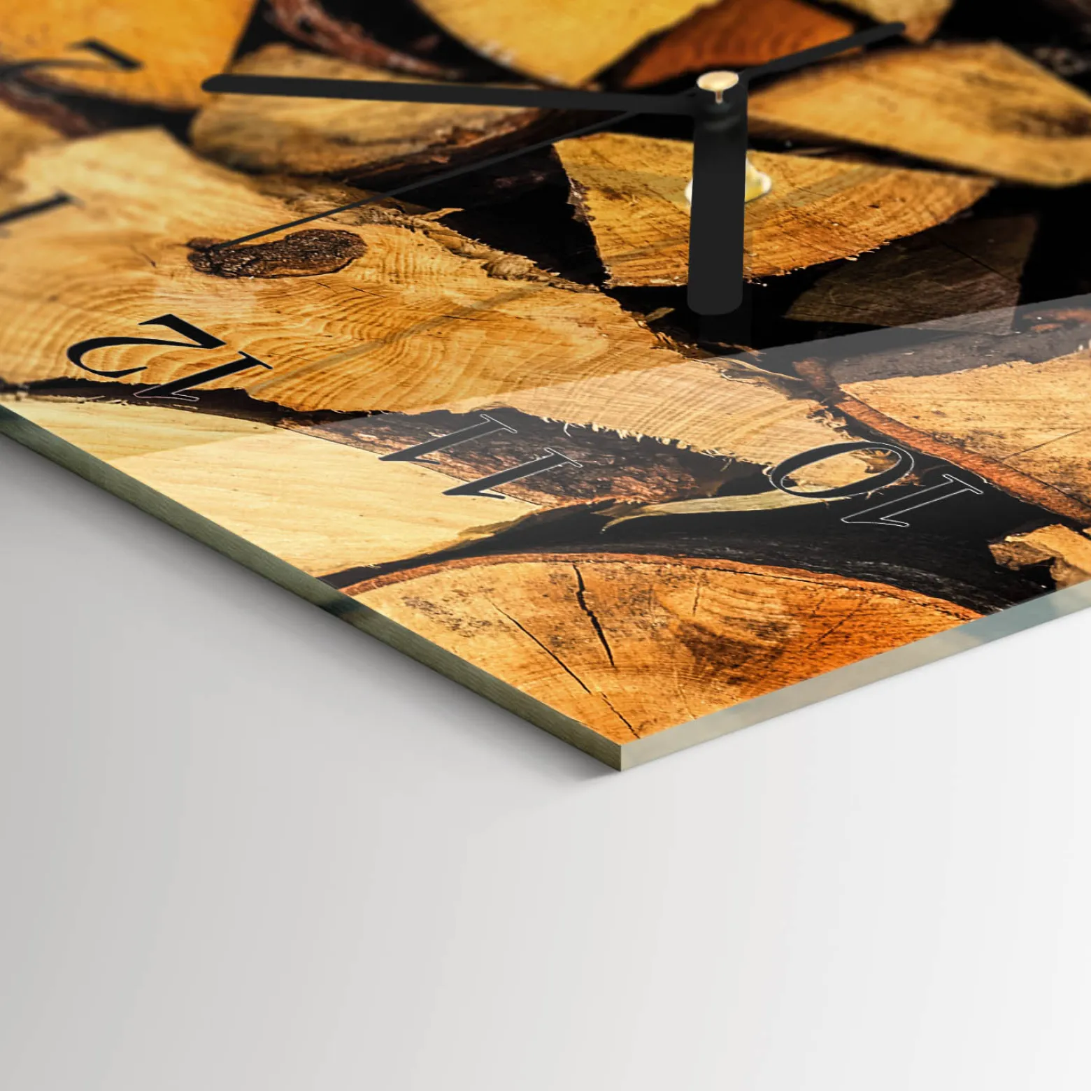 Zegar na ścianę 30x60 Drewno ozdobny ścienny