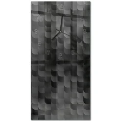 Zegar na szkle 30x60 Skala zegar ścienny