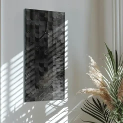 Zegar na szkle 30x60 Skala zegar ścienny
