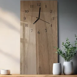 Zegar natura 30x60 Tabela nowoczesny do salonu