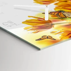 Zegar natura 30x30 Tulipany dekoracyjny do salonu