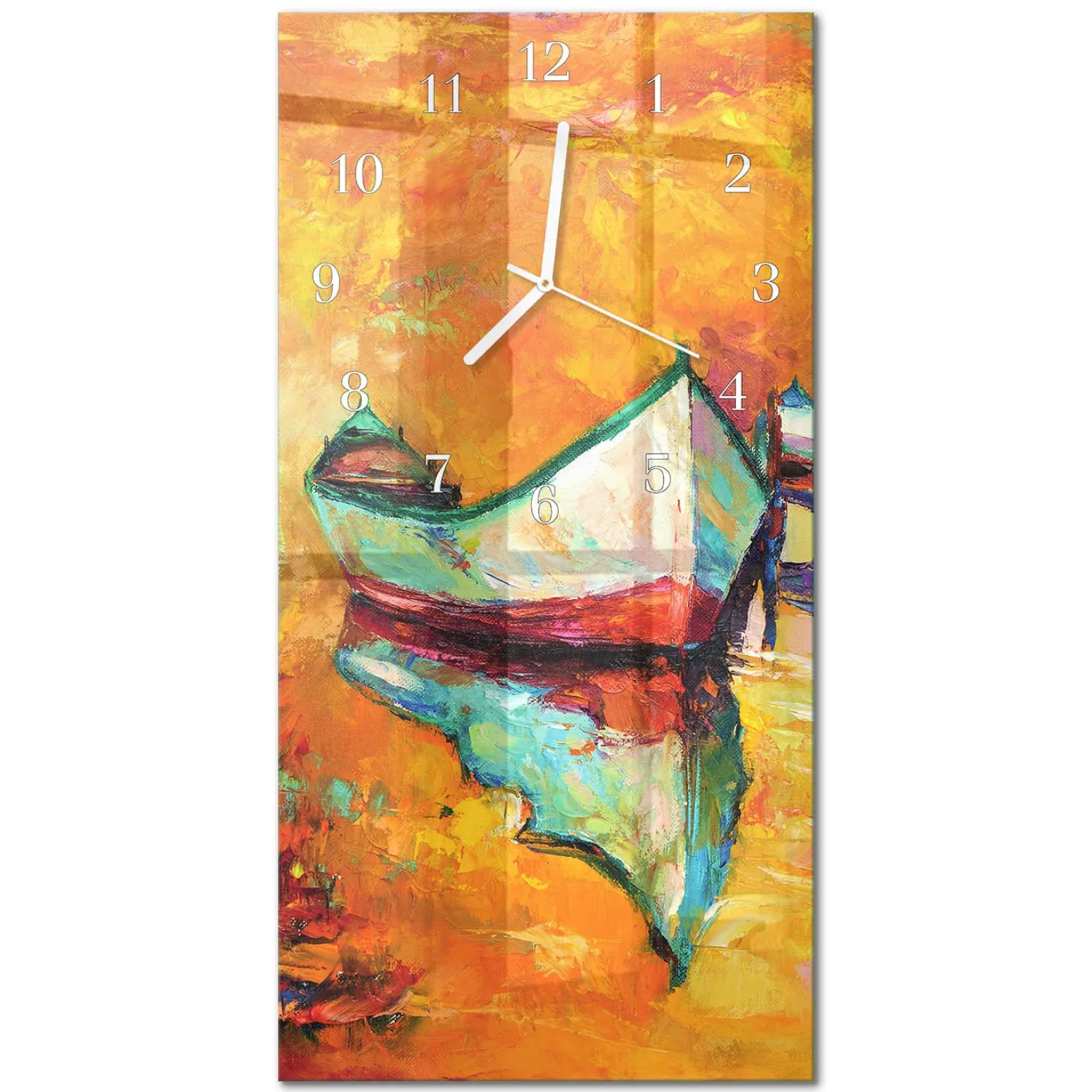 Zegar nowoczesny 30x60 Łódź ozdobny ścienny
