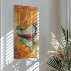 Zegar nowoczesny 30x60 Łódź ozdobny ścienny