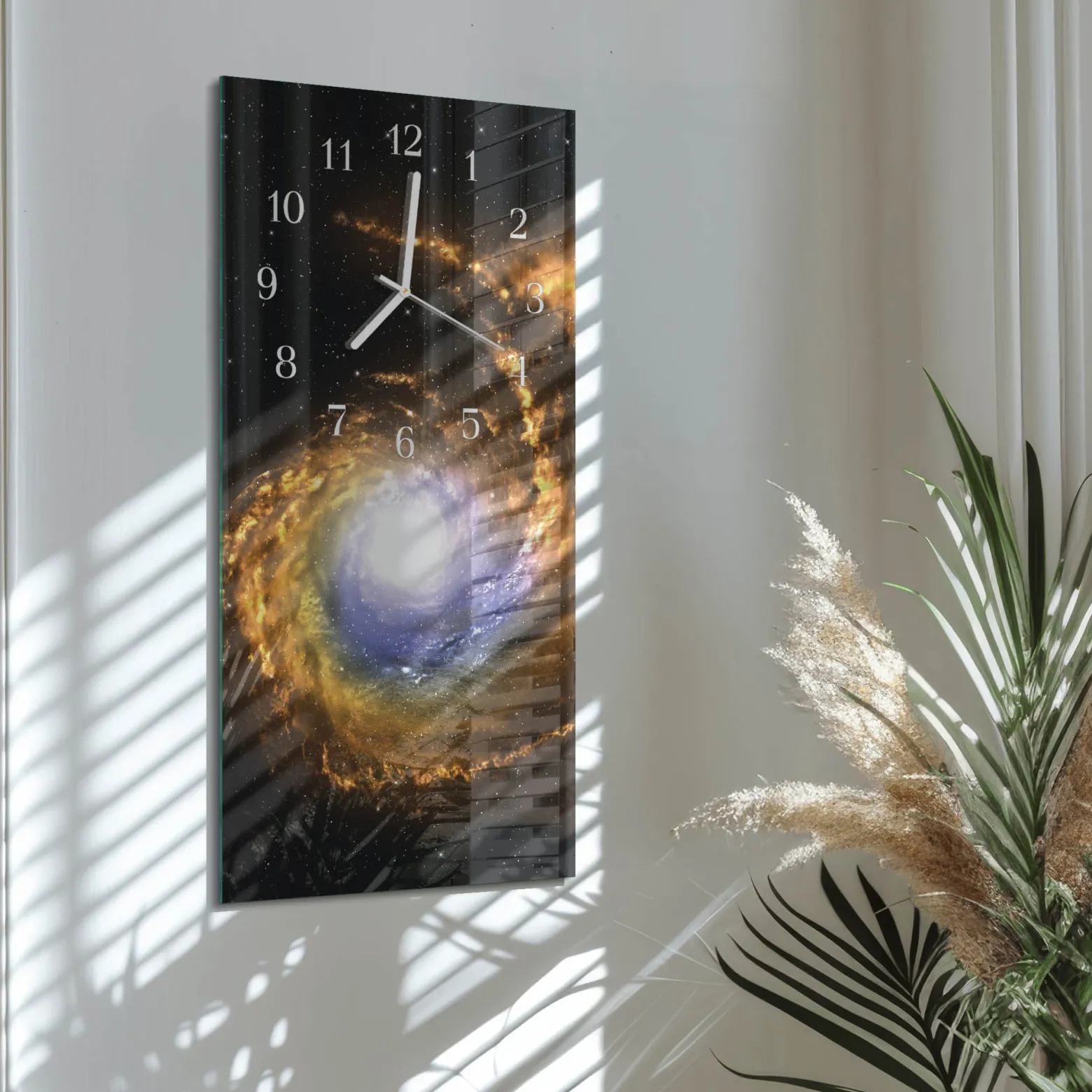 Zegar nowoczesny 30x60 Kosmos ozdobny ścienny