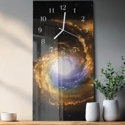 Zegar nowoczesny 30x60 Kosmos ozdobny ścienny
