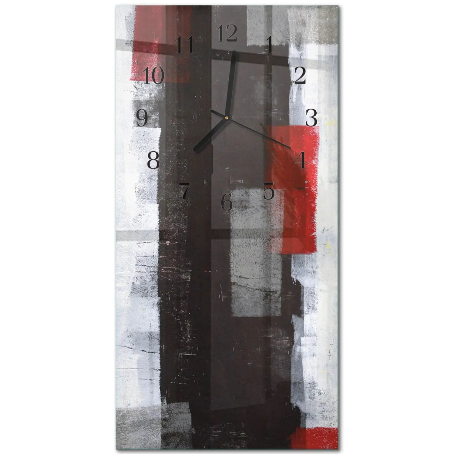 Zegar ostry 30x60 Abstrakcja nowoczesny na ścianę