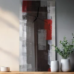 Zegar ostry 30x60 Abstrakcja nowoczesny na ścianę