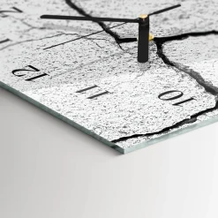 Zegar ostry 30x60 Pęknięcie ozdobny ścienny