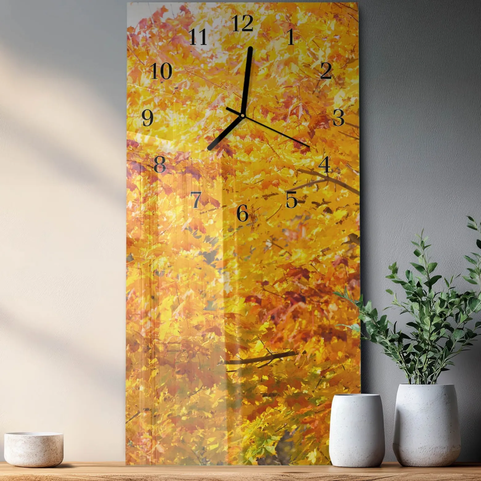 Zegar ozdobny 30x60 Drzewo ozdobny ścienny