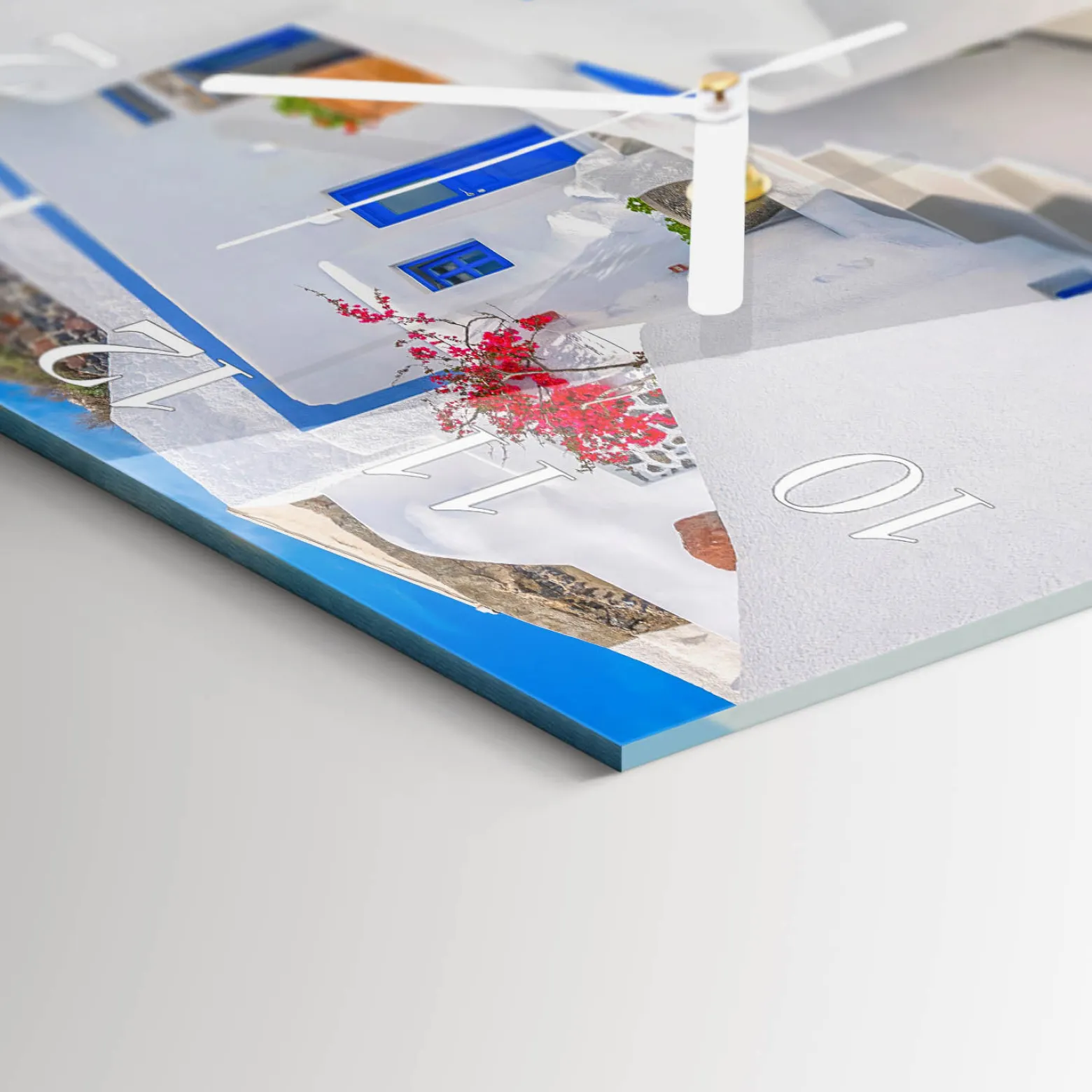 Zegar ozdobny 30x30 Santorini dekoracyjny na ścianę
