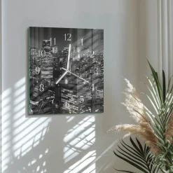 Zegar pejzażowy 30x30 Horyzont zachód słońca niebo widok cichy