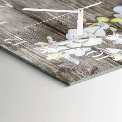 Zegar premium 30x30 Deski dekoracyjny do salonu