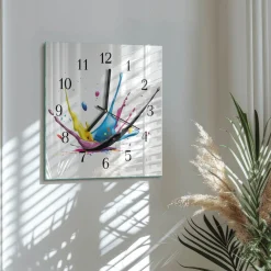 Zegar premium 30x30 Kolor dekoracyjny na ścianę