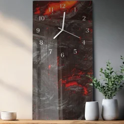 Zegar płynący 30x60 Lawa dekoracyjny do salonu