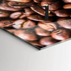 Zegar płynący 30x60 Ziarno Kofeiny zegar ścienny