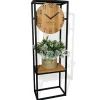 Zegar stojący w konsoli loft dębowy 100cm