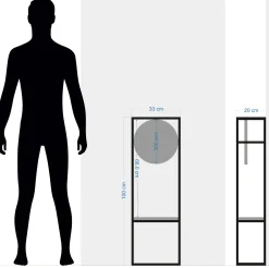 Zegar stojący w konsoli loft dębowy 100cm