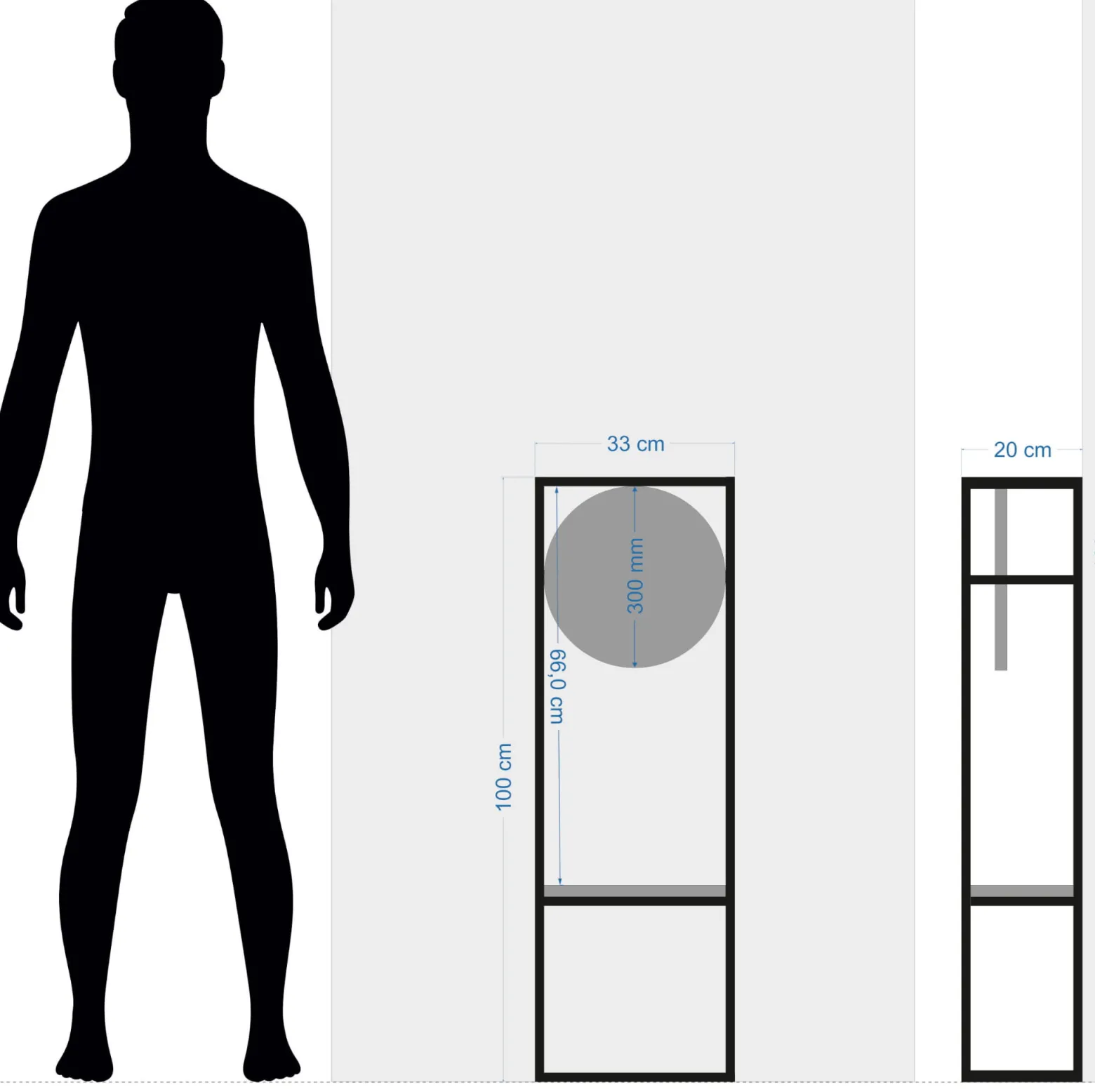 Zegar stojący w konsoli loft dębowy 100cm