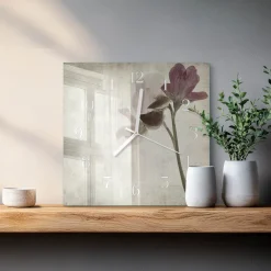 Zegar vintage 30x30 Kwiat Vintage styl retro róże bukiet kwiaty