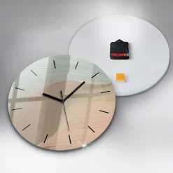 Zegar ze szkła ścienny Abstrakcja fal fi30