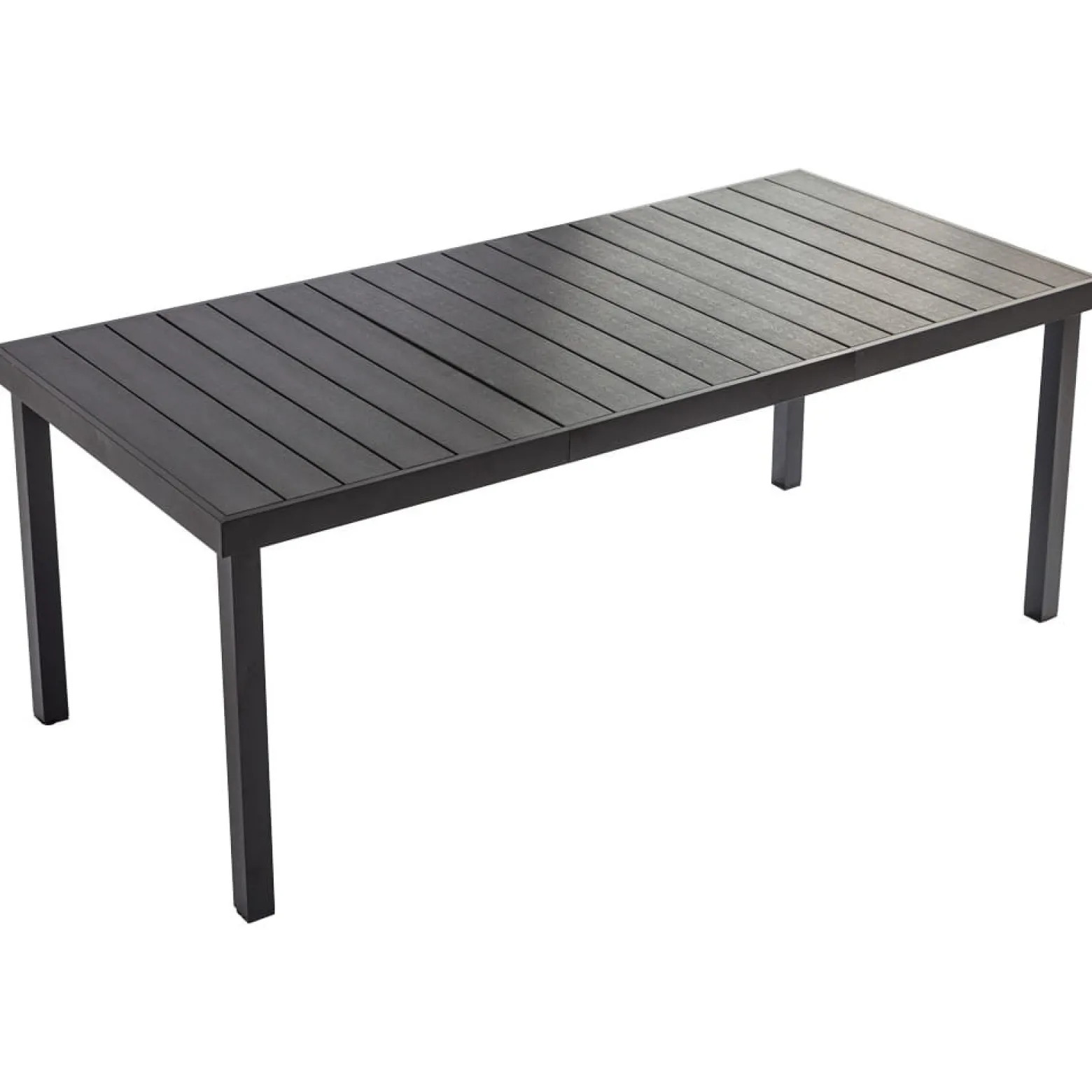 Zestaw mebli ogrodowych Izzy, z aluminiową ramą w czarnym kolorze 6 osobowy