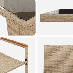 Zestaw Mebli Ogrodowych Stół Krzesła Rattan Do Ogrodu Na Taras Na Patio