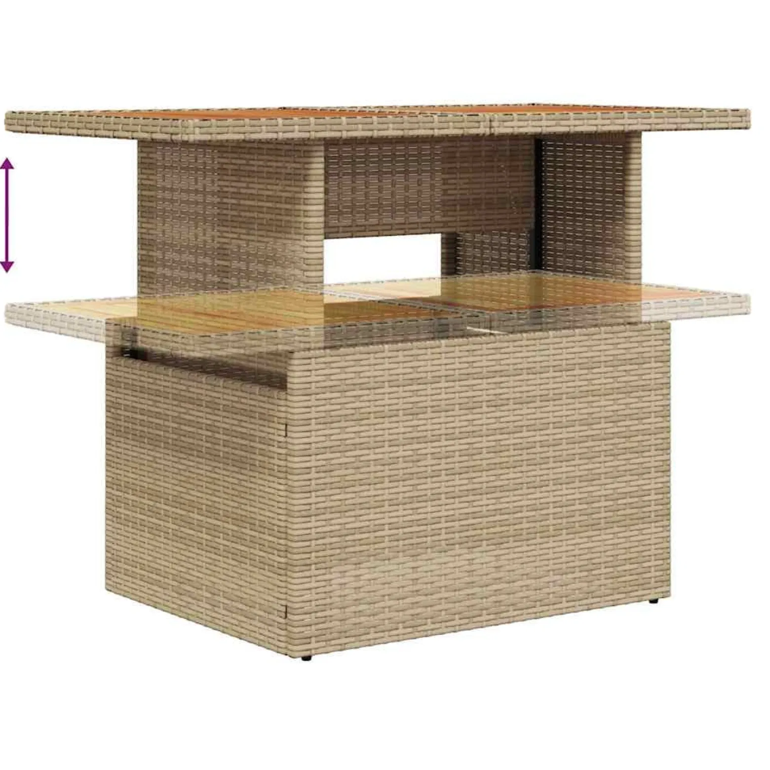 Zestaw Mebli Ogrodowych Wypoczynkowy Sofy Stolik Rattan Na Patio Na Taras