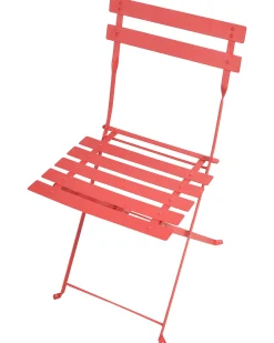 Zestaw ogrodowy składany stół i 4 krzesła czerwony