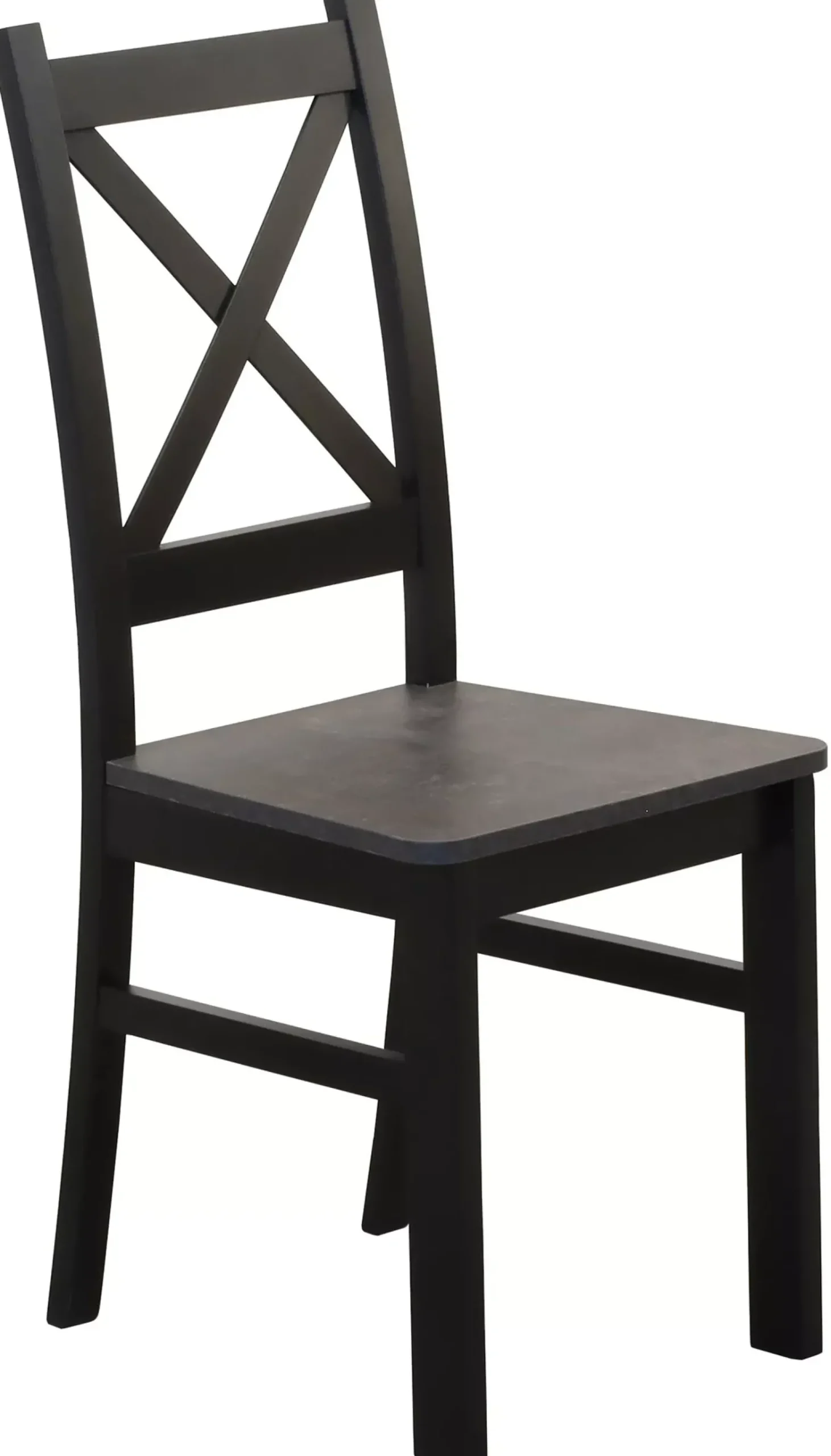 Zestaw stół 120x80 z 4 krzesłami M002-4 Czarny/Beton