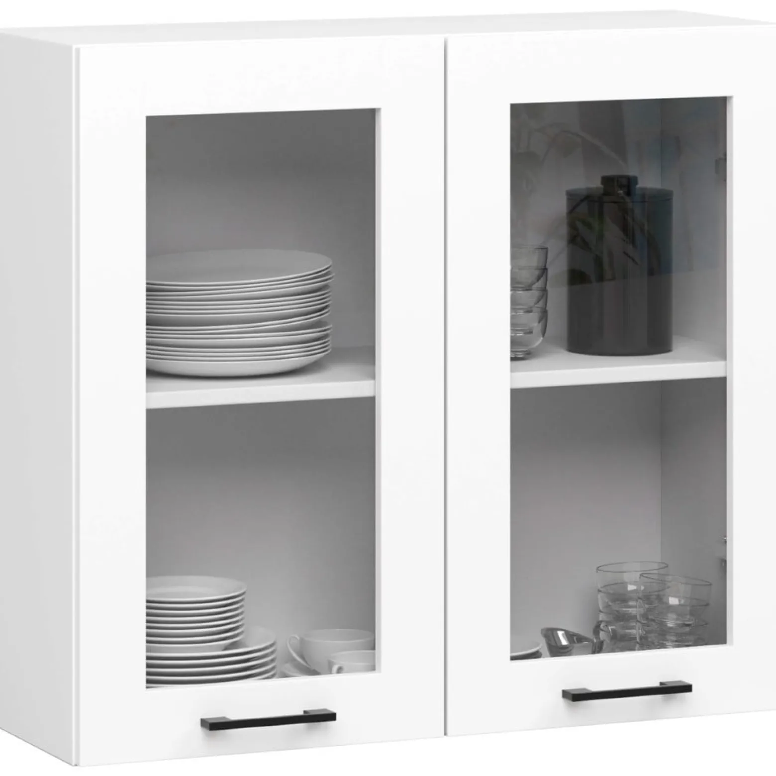 Zestaw szafek kuchennych z witryną OLIWIA 2.4m H720