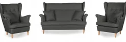 Zestaw wypoczynkowy mebli uszak ARI sofa fotele Family Meble