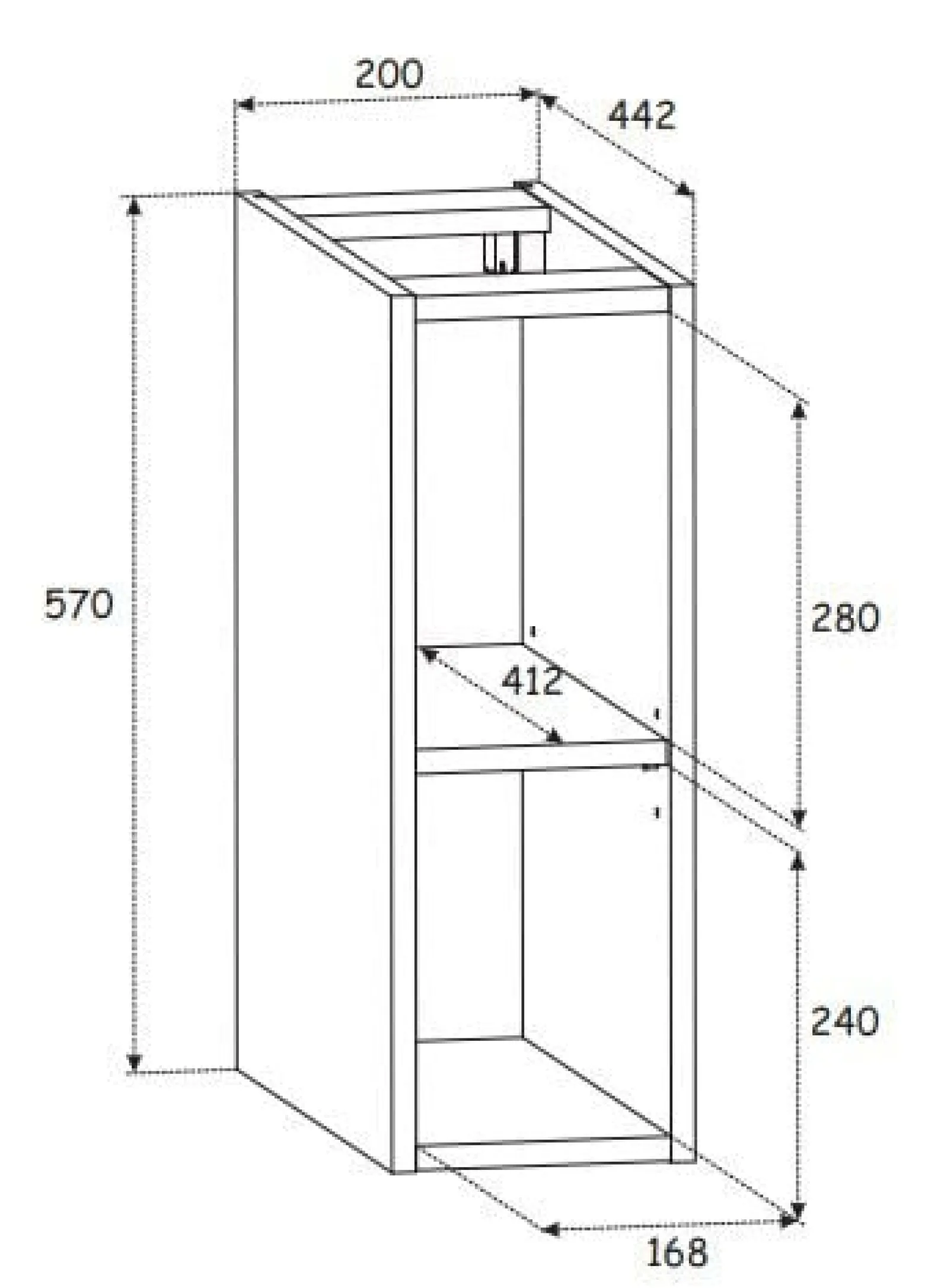 Zestaw łazienkowy 80 cm ADEL czarny