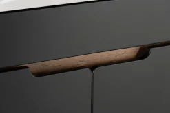 Zestaw Łazienkowy 60cm 2D Alma Słupek Dąb Wotan / Czarny Mat