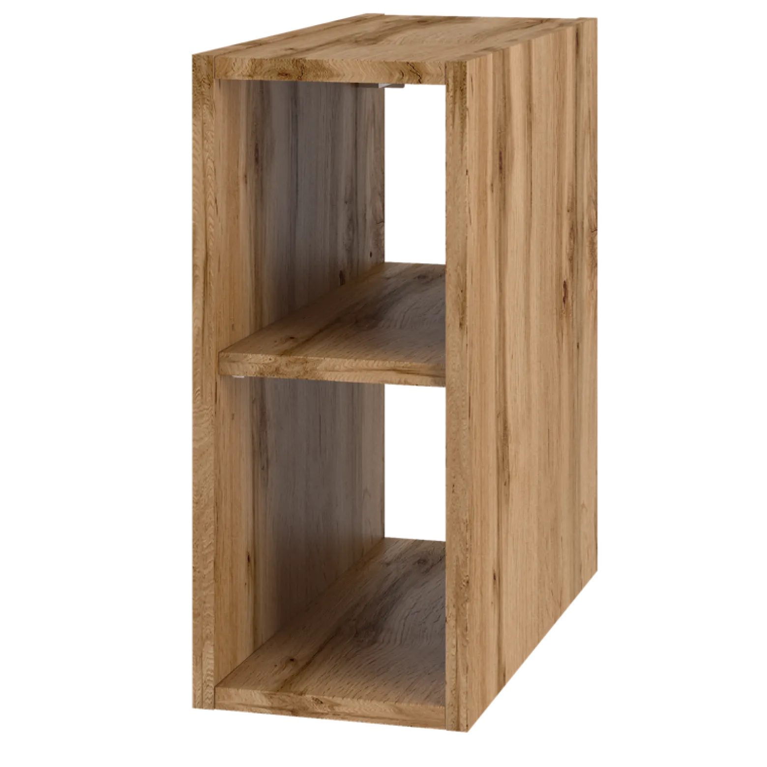 Zestaw Łazienkowy 80cm Szafka z Blatem Regał Umywalka Dąb Wotan Wood
