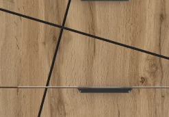 Zestaw Łazienkowy 80cm Szafka z Umywalką Dąb Wotan Wood