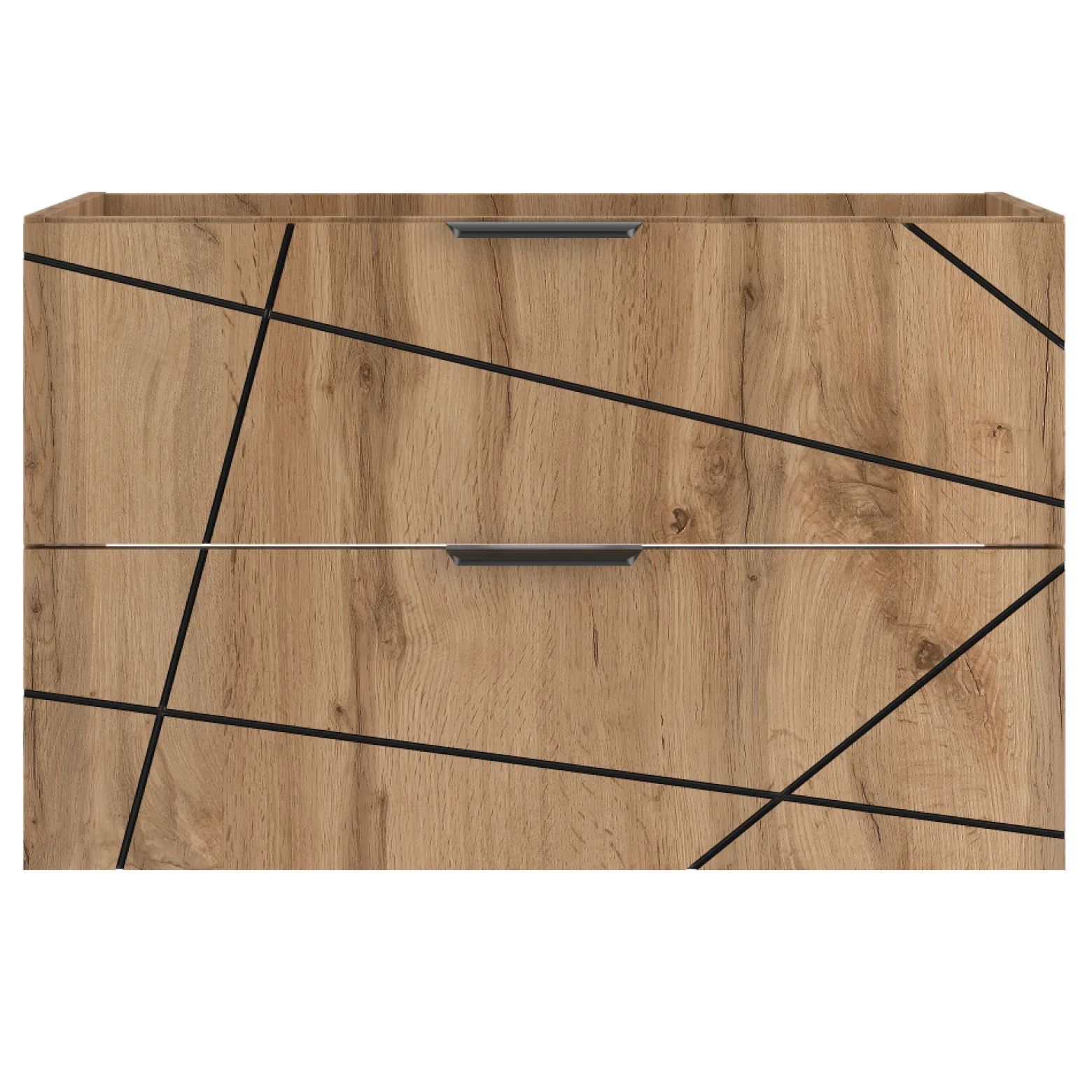 Zestaw Łazienkowy 80cm Szafka z Umywalką Słupek Dąb Wotan Wood