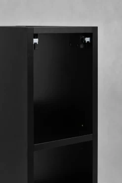 Zestaw łazienkowy szafka 120 cm biały czarny