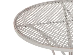 Zestaw balkonowy stolik 2 krzesła szary