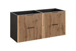 Zestaw 120 cm: 2 x szafka + blat + 2 x umywalka XILO