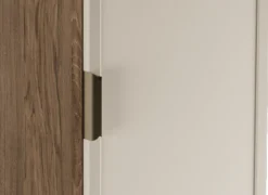 Zestaw do Łazienki 80cm Szafka Blat Słupek Fronty Ramka Dąb Orzech/Kaszmir