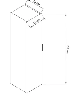Zestaw do Łazienki 100cm Szafka z Blatem Regał Słupek Dąb Artisan / Biały